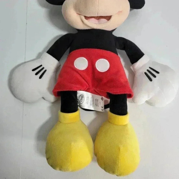 Disney Collection Medium Sized Red Yellow Black Classic Mickey Mouse Plush - Picture 6 of 10